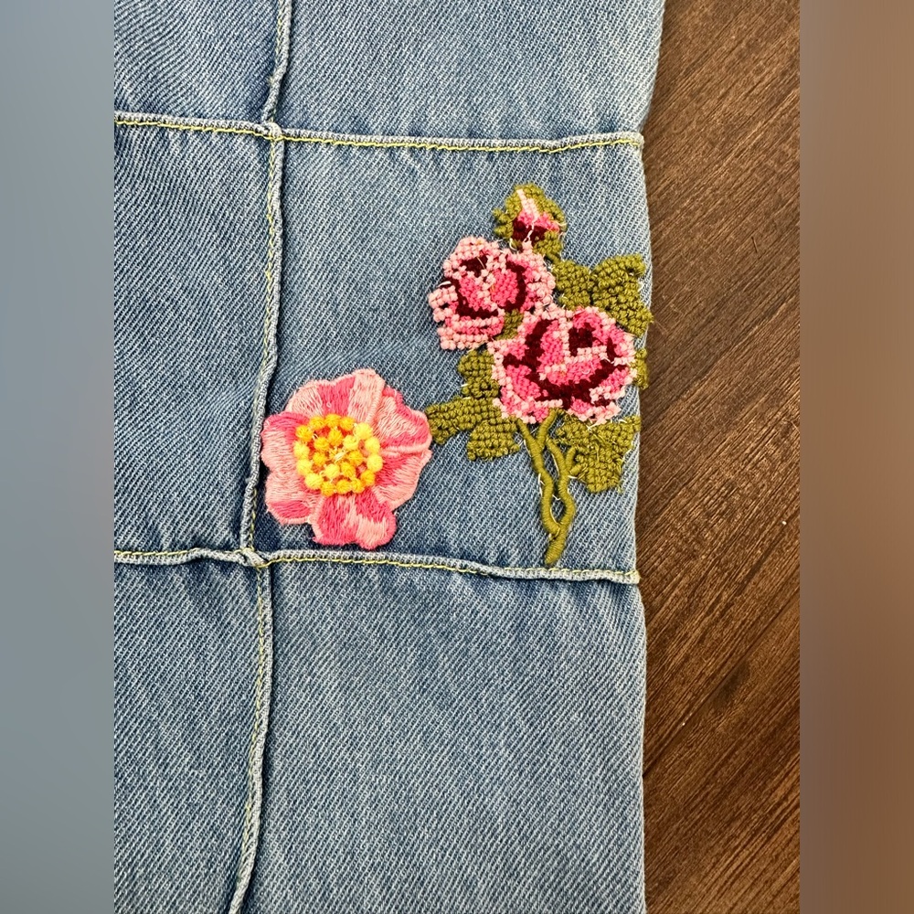 LoveShackFancy Marika Pant in Denim - Picture 11 of 12
